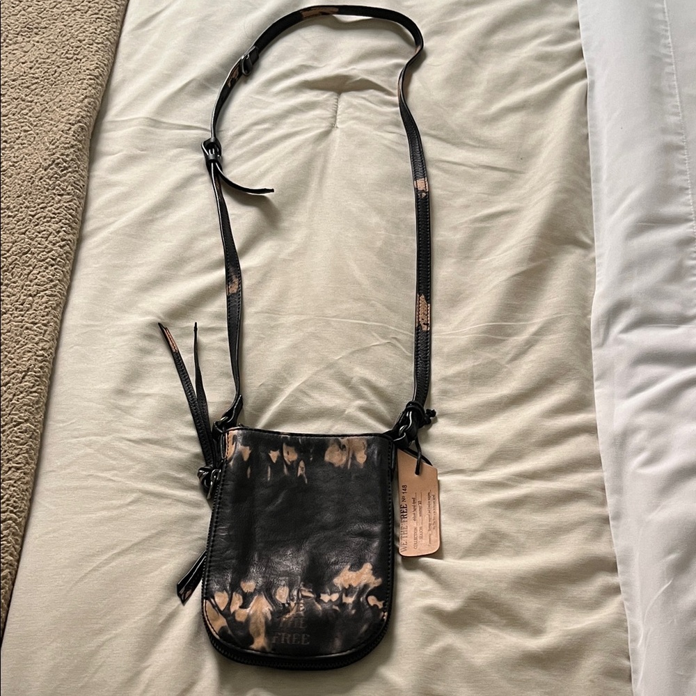 Black and Tan Crossbody Bag